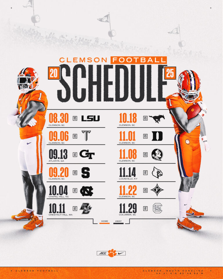 Clemson Football Schedule Breakdown for 2025