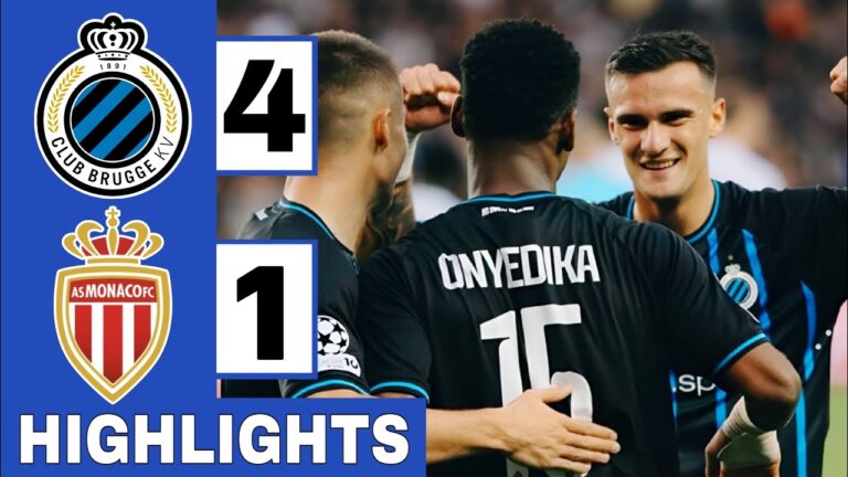 Club Brugge vs Monaco: A Clash in the UEFA Champions League Group Stage
