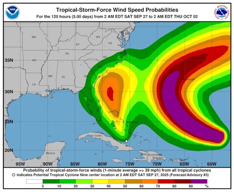 Latest NOAA Information on Tropical Storm Imelda