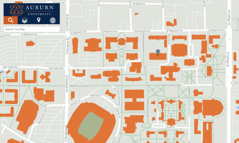 Exploring the Location of Auburn University