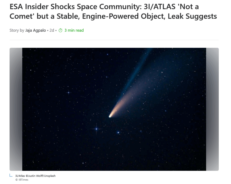 Current Updates on 3i/Atlas News