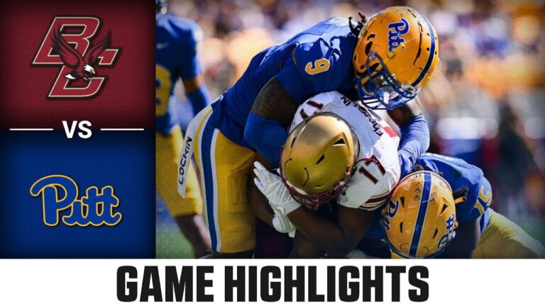 Boston College vs Pittsburgh: A Historic College Football Rivalry