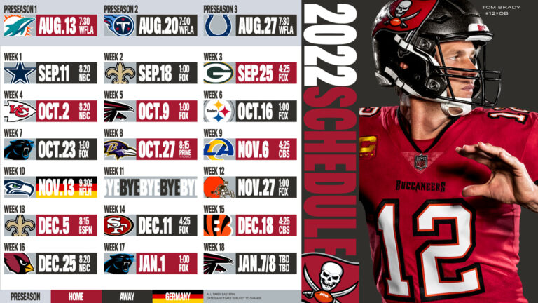 Bucs Schedule 2023: Key Matchups and Game Insights