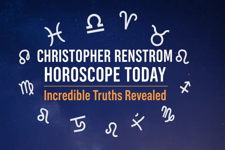 Your Daily Guide: Christopher Renstrom’s Horoscope Today
