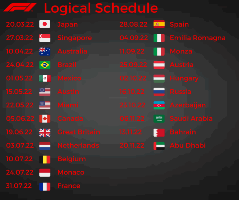 2023 F1 Schedule: Race Calendar and Key Dates