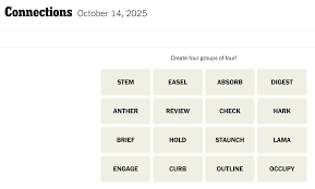 NYT Connections Hints for October 14: Enhance Your Gameplay