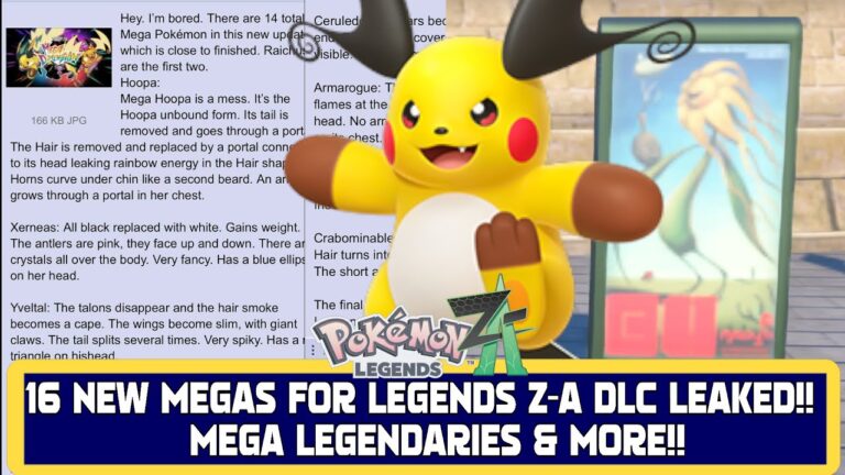 Unveiling Pokemon Legends Mega Evolutions