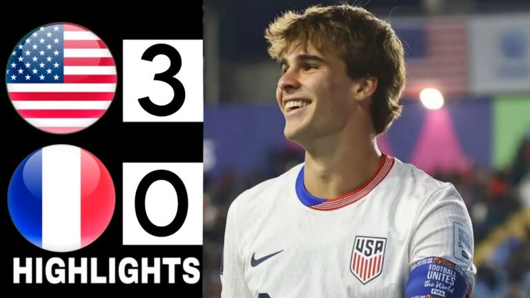 USA U-20 Team Faces Off Against France U-20: Match Highlights