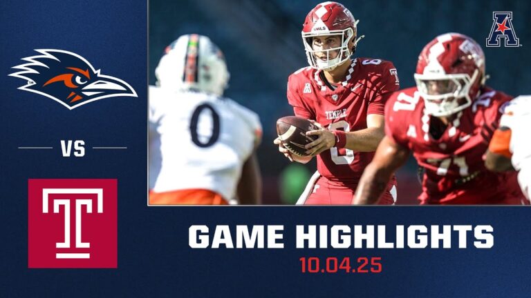 UTSA vs Temple: Highlights from the Latest Showdown