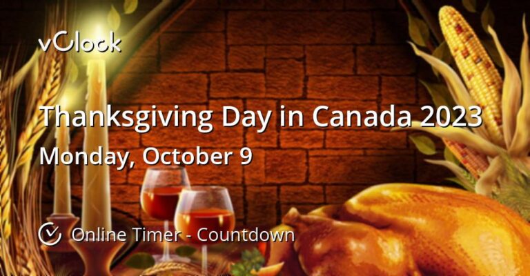 When is Thanksgiving Celebrated in Canada?