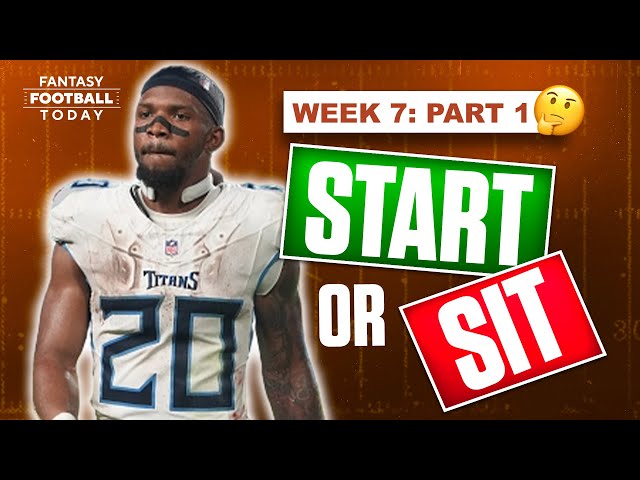 Who Should I Start Week 7: Essential Fantasy Football Decisions