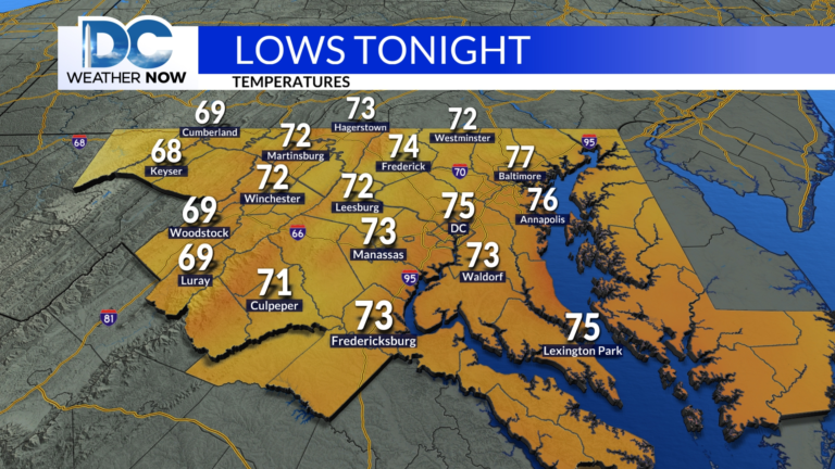 Current Weather Conditions and Forecast for DC
