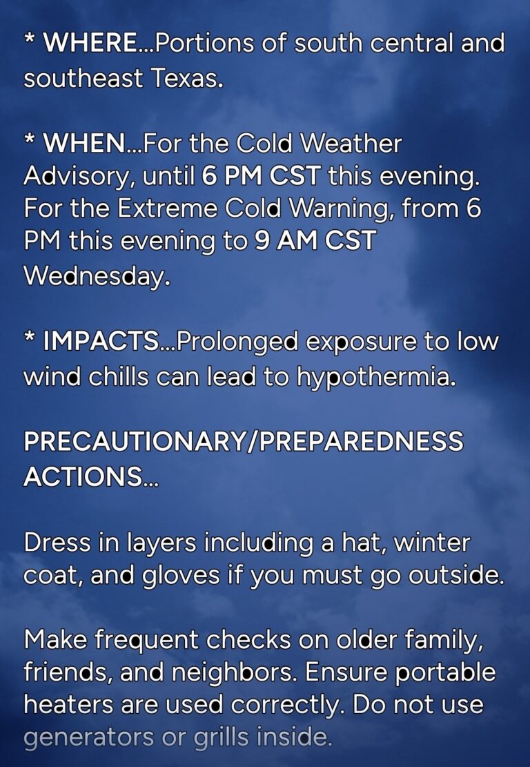 Severe Weather Alert: Understanding the Extreme Cold Warning
