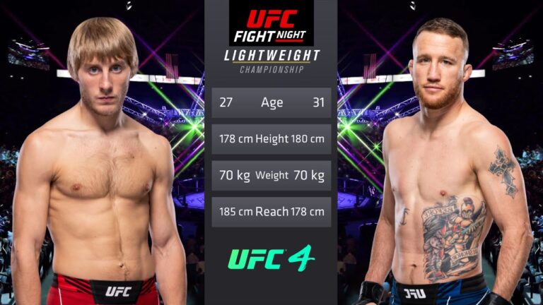 Paddy vs Gaethje: An Exciting Clash in MMA
