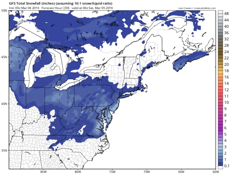 Understanding the Latest Snow Accumulation Map
