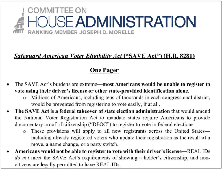 What is the SAVE Act? An Overview