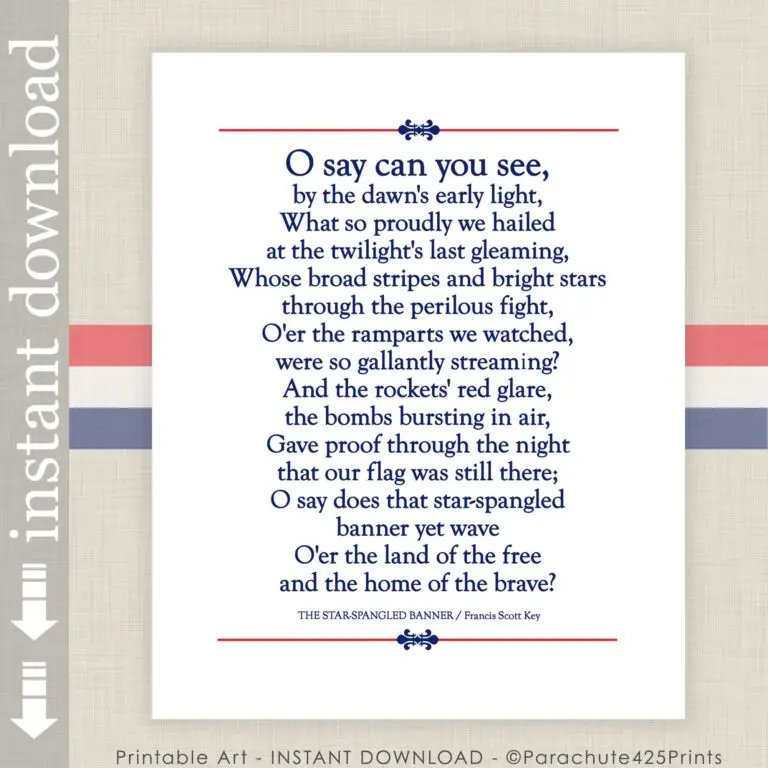 Understanding the National Anthem Lyrics and Their Importance