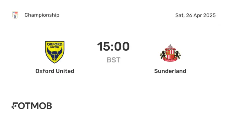 Oxford Utd Faces Sunderland: A Thrilling Match Analysis