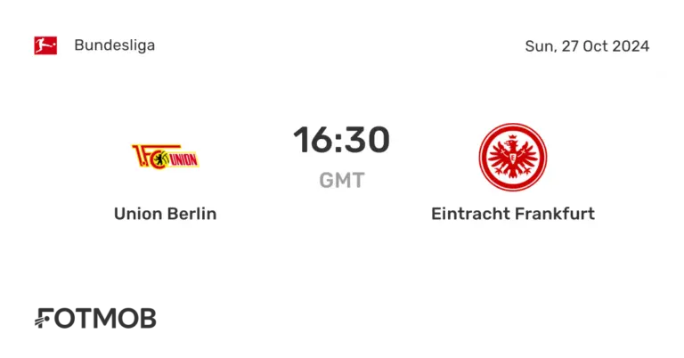 Union Berlin vs Eintracht Frankfurt: A Bundesliga Showdown