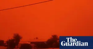 australia tropical cyclone red sky — US news