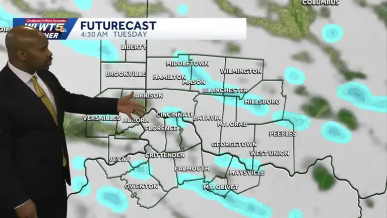 Cincinnati Weather Update: Cold Front Brings Snow Showers
