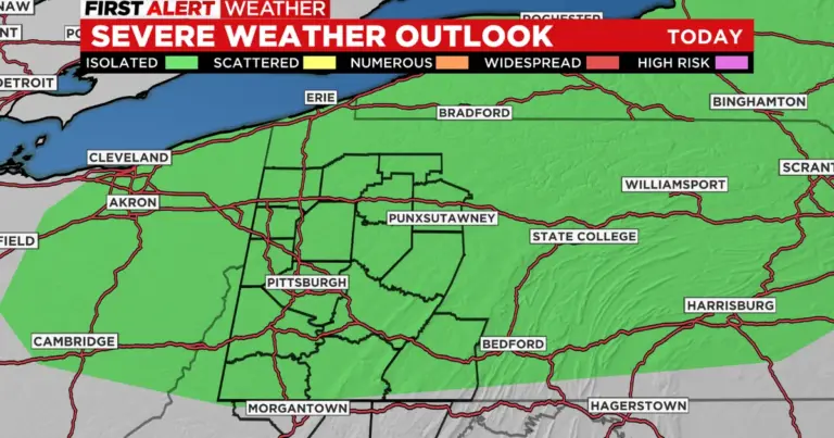 Pittsburgh Weather: Severe Weather Risk on March 10, 2026