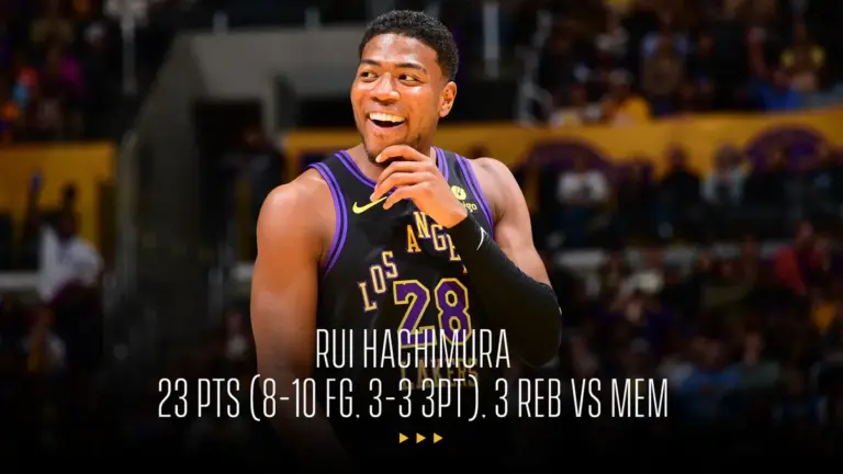Rui Hachimura Shines as a Key Player for the Los Angeles Lakers