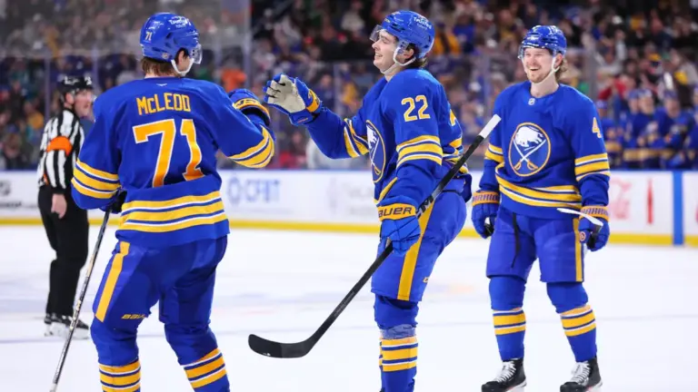Sharks vs Sabres: Buffalo Claims Victory with 6-3 Win
