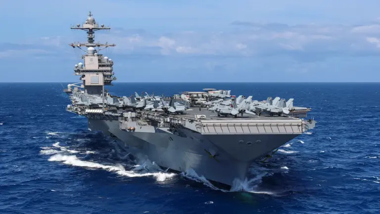 Uss gerald ford aircraft carrier fire