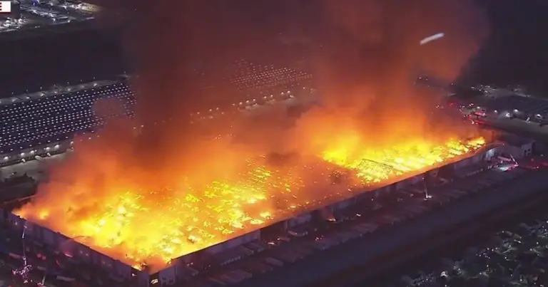 Ontario Fire Destroys Kimberly-Clark Distribution Center