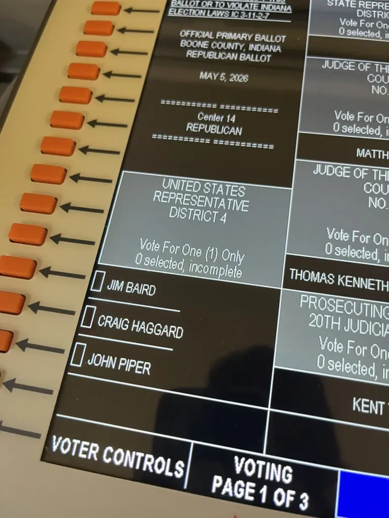 Indiana primary election 2026